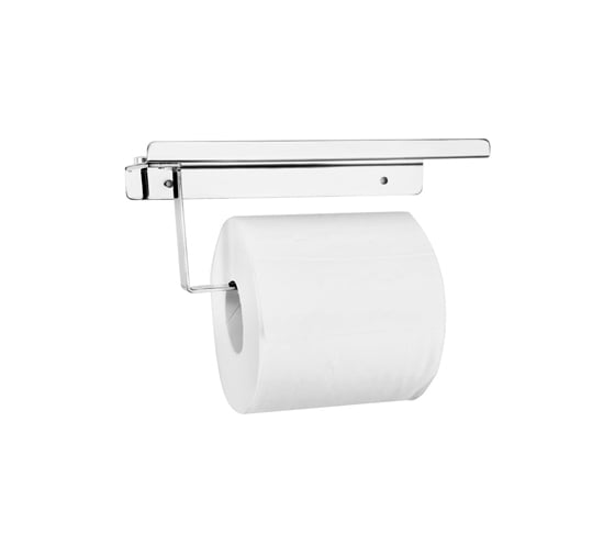 Изображение товара Держатель для туалетной бумаги с полкой SANTRADE нержавейка, хром 2875