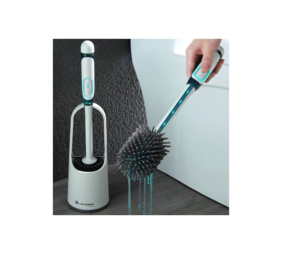 Изображение товара Ершик для унитаза SANTRADE настенный/напольный, силиконовая щетка 1050