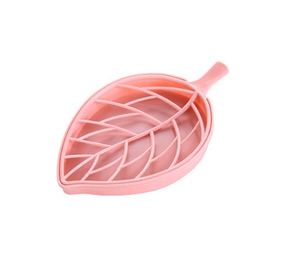 Изображение товара Мыльница SANTRADE Лист с поддоном, розовый 0584