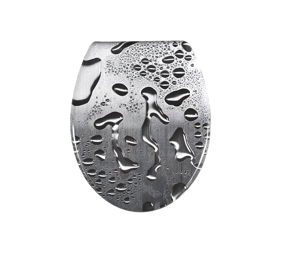 Изображение товара Сиденье для унитаза SANTRADE Капли воды на стекле 0509