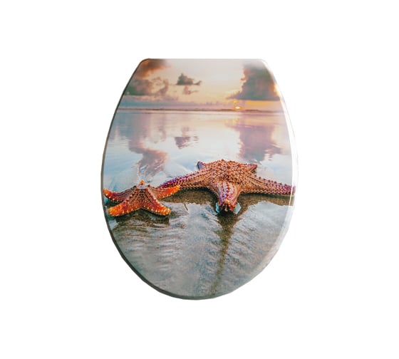 Изображение товара Сиденье для унитаза SANTRADE Морские звезды на закате 0511
