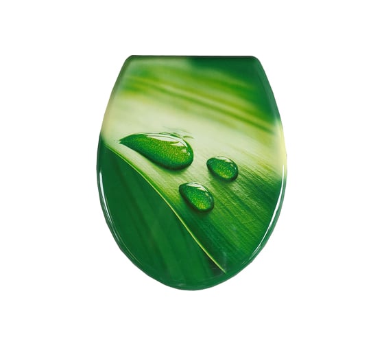 Изображение товара Сиденье для унитаза SANTRADE Капли на листе 0517
