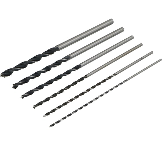 Изображение товара Набор сверл по дереву FASTER TOOLS 6 штук (4-12 мм) 446