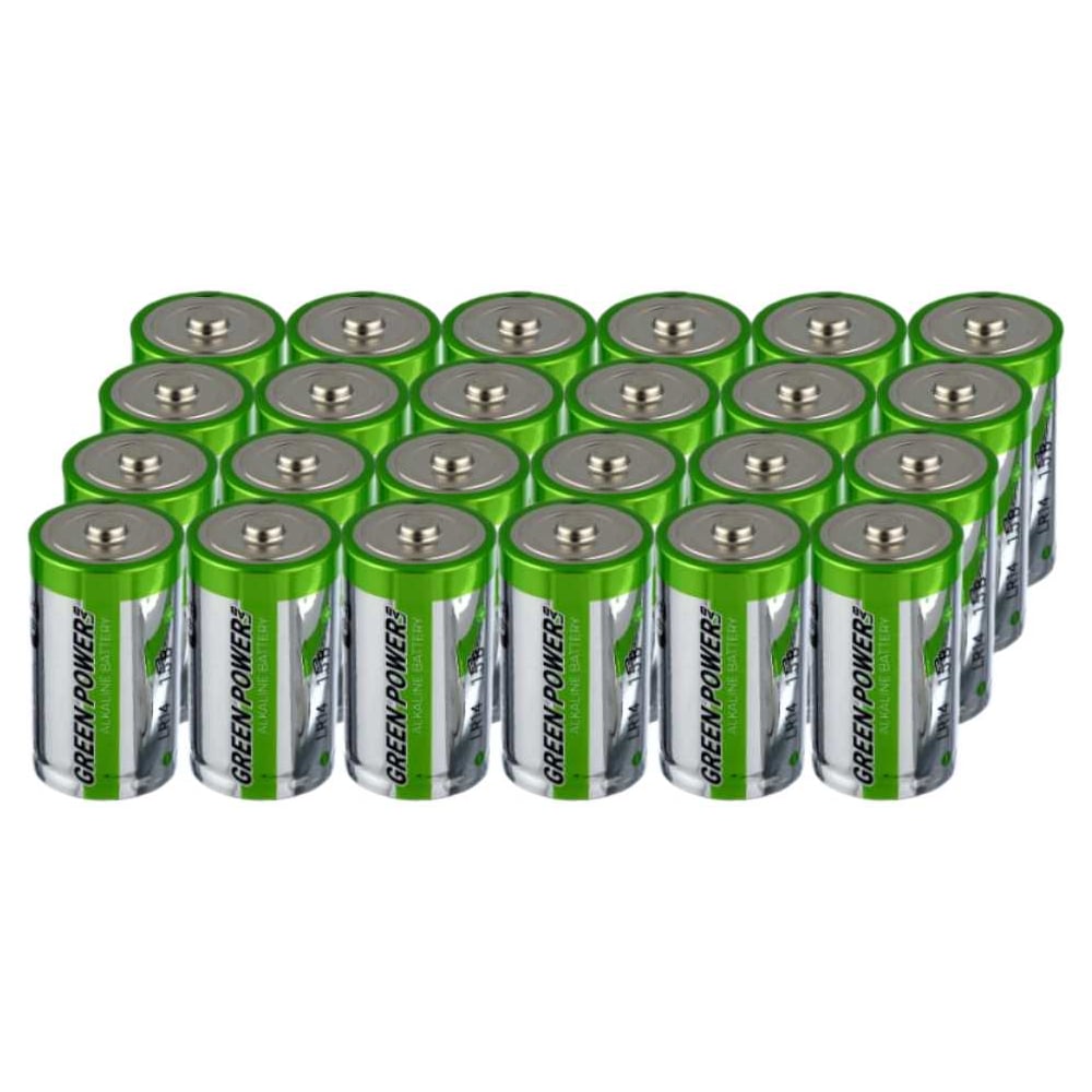 Изображение товара Батарейка POWERLAB GREEN LR14 C 1.5V щелочная 24 шт.