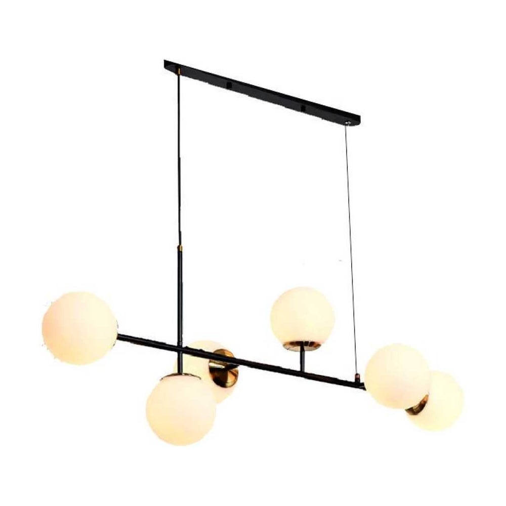 Изображение товара Подвесной светильник iLAMP GOLDEN 9136P/6 BK-WH современный стиль дизайнерский