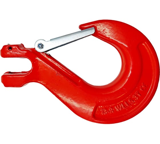 Изображение товара Крюк с вилочным креплением и защелкой UVE 13 мм, 8 кл., 5,3 тонны 0268