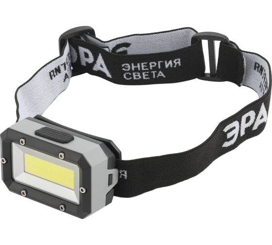 Изображение товара Налобный светодиодный фонарь ЭРА GB-708 Шторм, на батарейках, 3 режима, 5 Вт, СОВ, 3хААА Б0052750