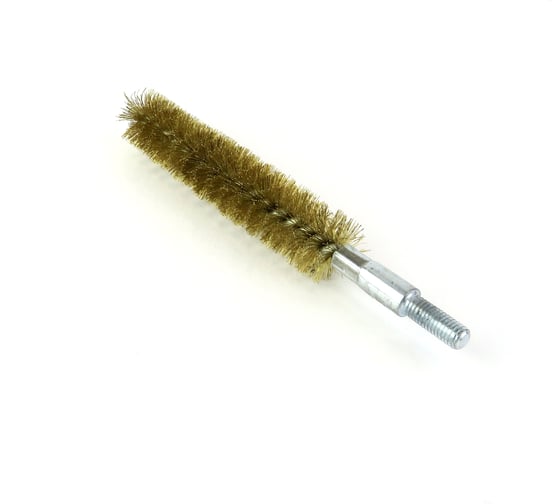 Изображение товара Щетка ерш трубный EuroBrush Д18, ворс гофр латунь 0,15, посадка М6 резьба (14-253) кордщетка ершик, очистка технологических отверстий, котлов, чистка теплообменников прочистка дымоходов, труб EB-T815518