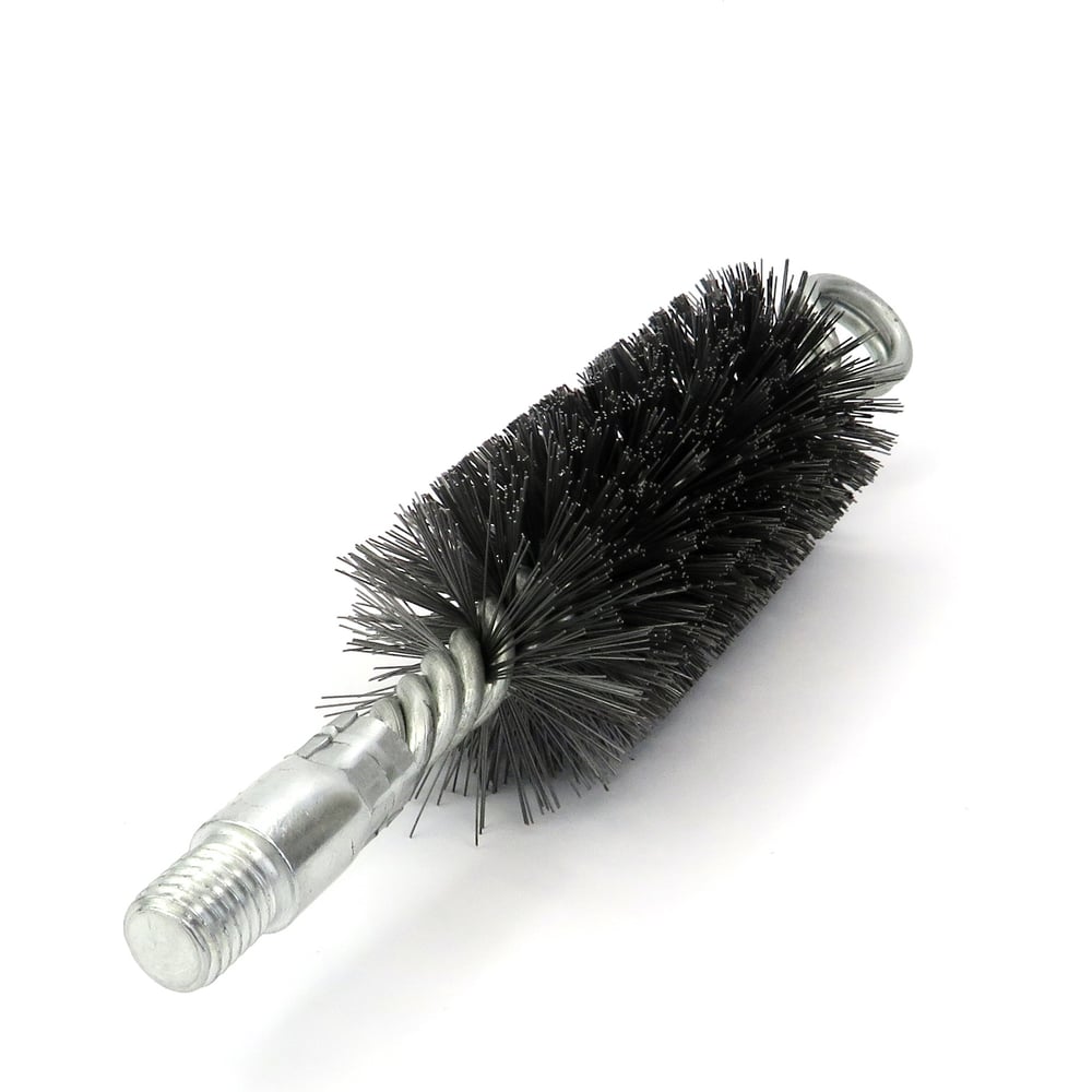 Щетка ерш трубный EuroBrush Д43 двойная спираль с кольцом, ворс сталь 0,30, посадка М12 резьба (14-343) кордщетка ершик, очистка технологических отверстий, котлов, чистка теплообменников прочистка дымоходов, труб EB-TD43ST