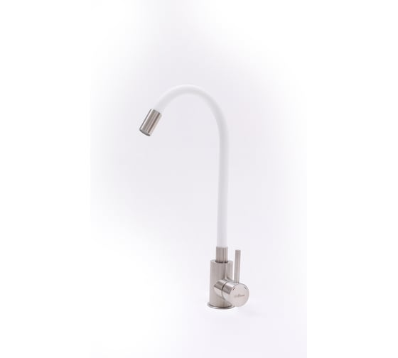 Изображение товара Смеситель для кухни Alcora Langfoss с гибким изливом, белый SS-SF-204A (White)