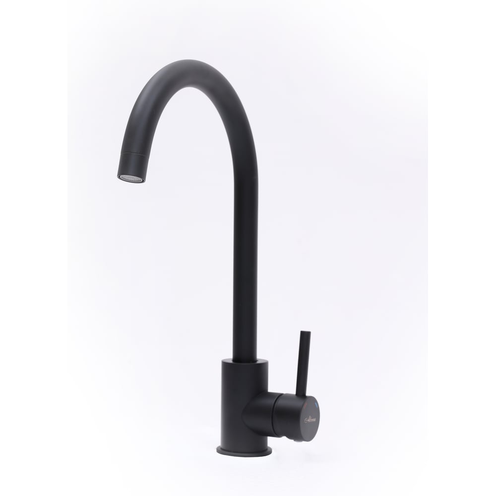 Изображение товара Смеситель для кухни Alcora Buali черный монтажный однорычажный с поворотным выдвижным изливом