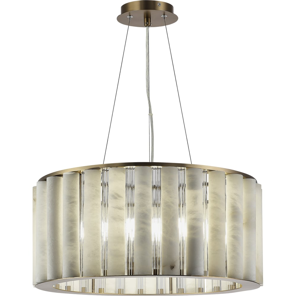 Изображение товара Подвесной светильник ST LUCE бронза и алебастр 8 ламп E14 модерн