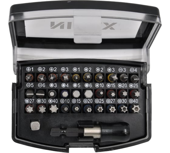 Изображение товара Набор бит NIREX Profi с магнитным адаптером в боксе 32 предмета NBS-32