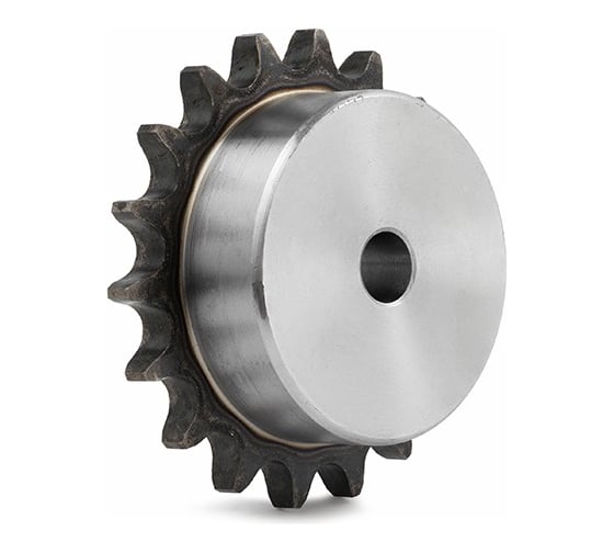 Изображение товара Звездочка ISKRA под расточку, со ступицей, с калеными зубьями, для цепи: 10B-1, Z=25, PS10T25-ISKRA