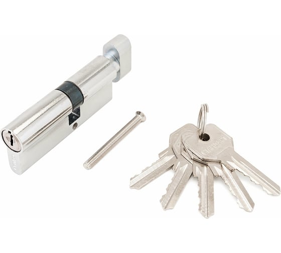 Изображение товара Цилиндровый механизм Стандарт CP (30x10x40 мм; 5 ключей; английский ключ; вертушка) 11118