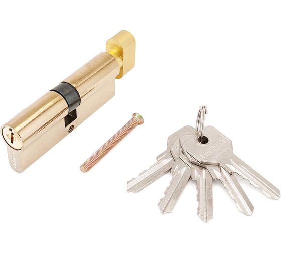 Изображение товара Цилиндровый механизм Стандарт BP (35x10x35 мм; 5 ключей; английский ключ; вертушка) 11116