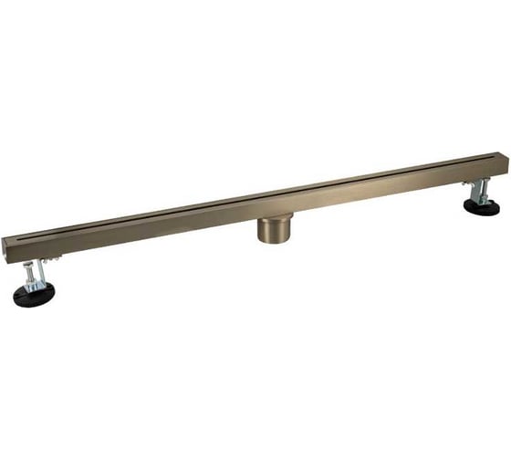 Изображение товара Трап САНАКС 800х32 мм, нержавеющая сталь, линейный, вертикальный, щелевой, с сухим затвором, цвет золото матовое 40062