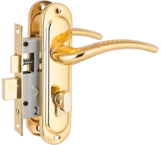 Изображение товара Врезной замок с ручкой Стандарт GP (вертушка; латунь) 4858