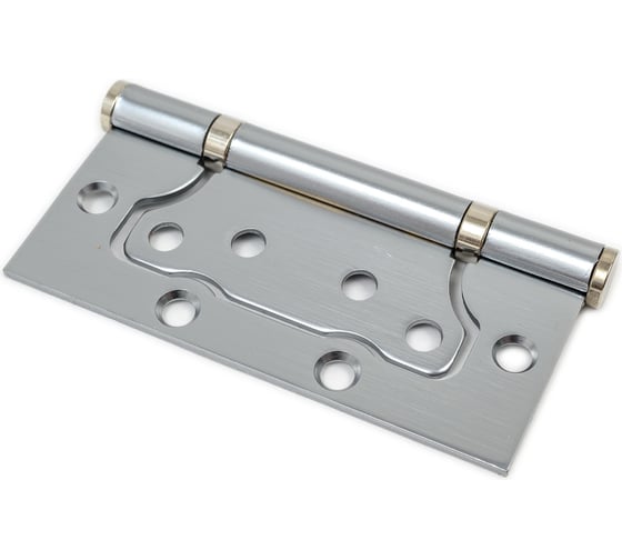 Изображение товара Накладная петля без врезки Стандарт (100х75х2.5 мм; матовый хром; 1 шт) 7148