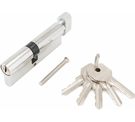Изображение товара Цилиндровый механизм Стандарт CP (40х10х40 мм; 5 ключей; английский ключ; вертушка) 12222