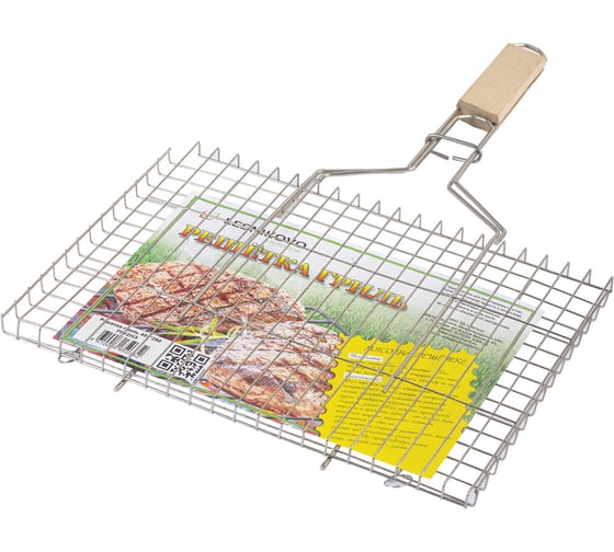 Изображение товара Решетка-гриль ОФИСМАГ универсальная, размер 400x280мм, глубина 10мм, никелированное покрытие РГУ2НЭ 701749