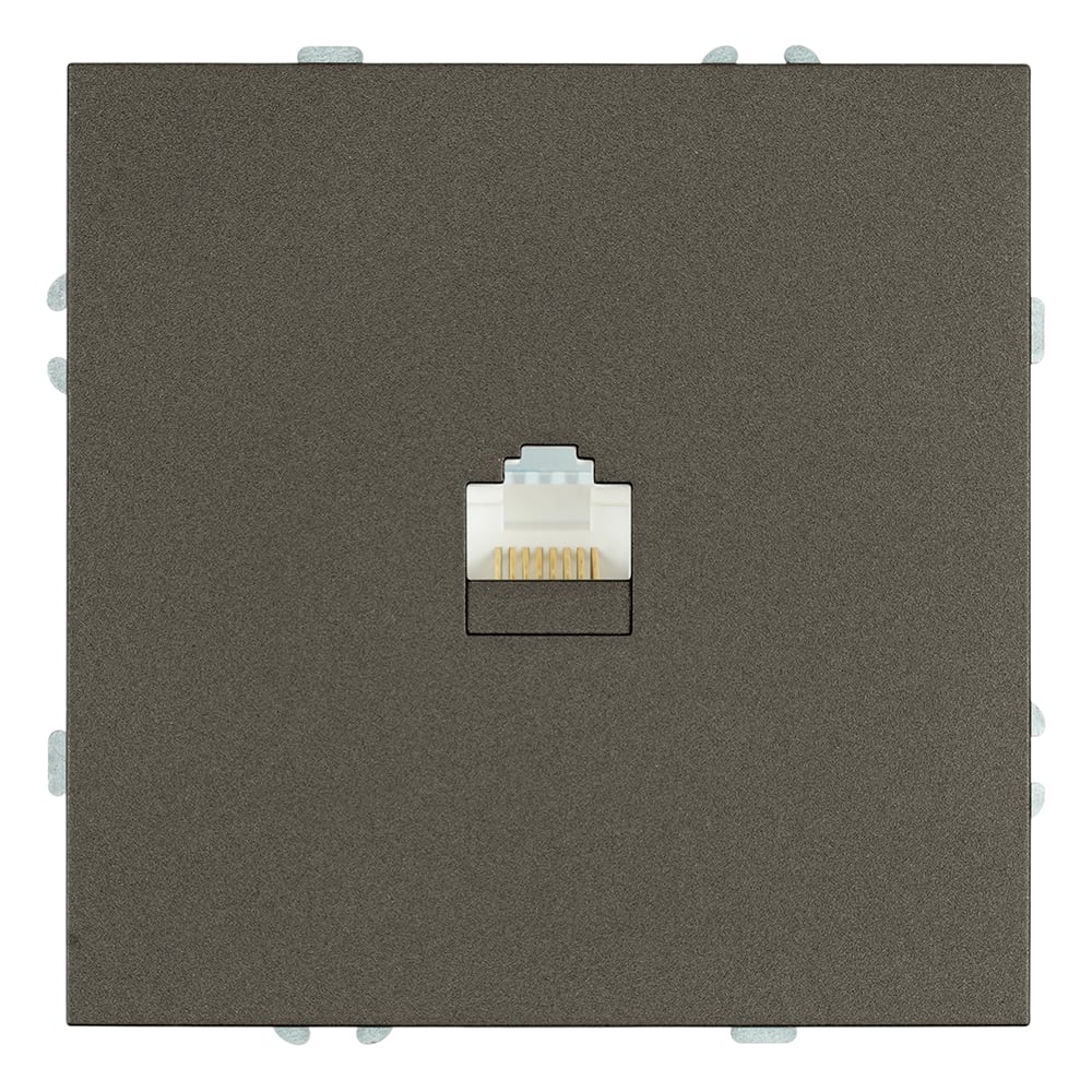 Изображение товара Розетка STEKKER компьютерная 1-местная RJ-45, механизм, серия Эмили, RST00-5117-09, антрацит, soft touch, 49925 Изображение товара Розетка STEKKER компьютерная 1-местная RJ-45, механизм, серия Эмили, RST00-5117-09, антрацит, soft touch, 49925