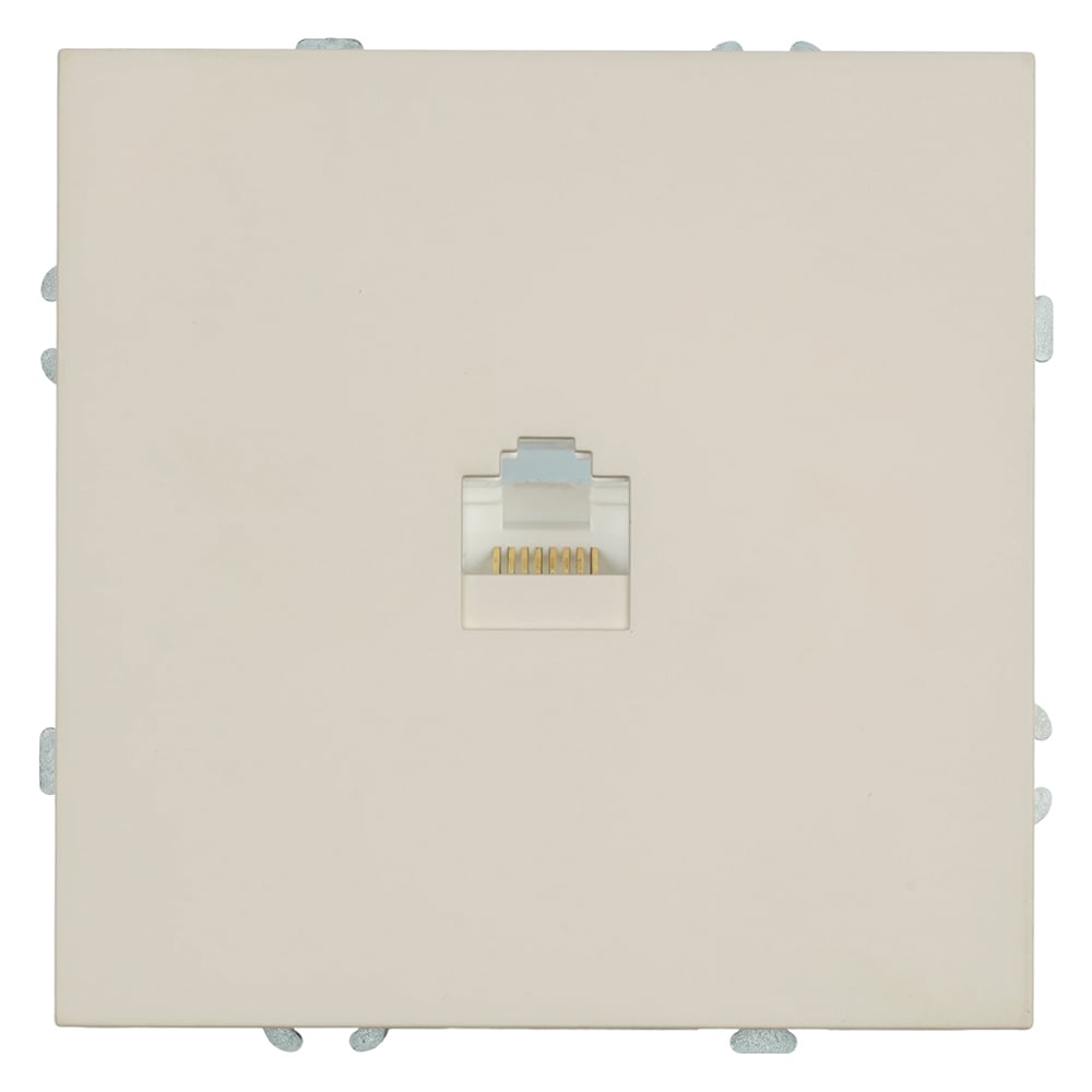 Изображение товара Розетка компьютерная RJ-45 серия Эмили встраиваемая механическая кашемир