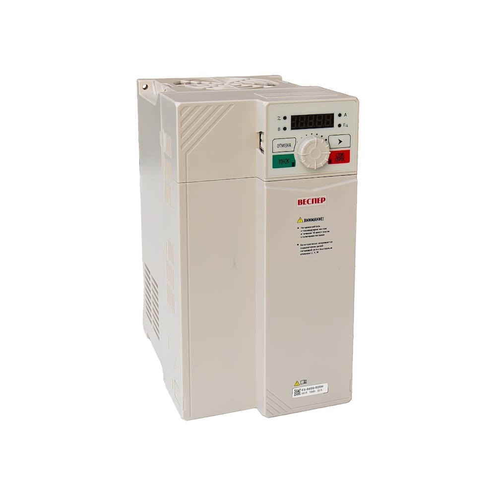 Изображение товара Преобразователь частоты Веспер E5-8600-020H 15кВт 380В с пультом