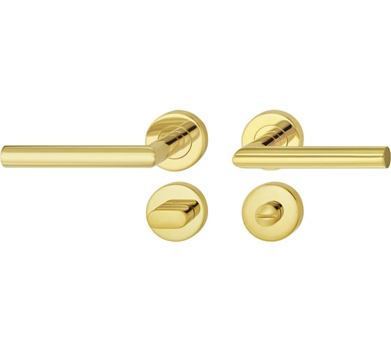 Изображение товара WC-Гарнитур Hafele мод.LDH 2171 8мм нержавеющая сталь, латунь PVD 903.93.558