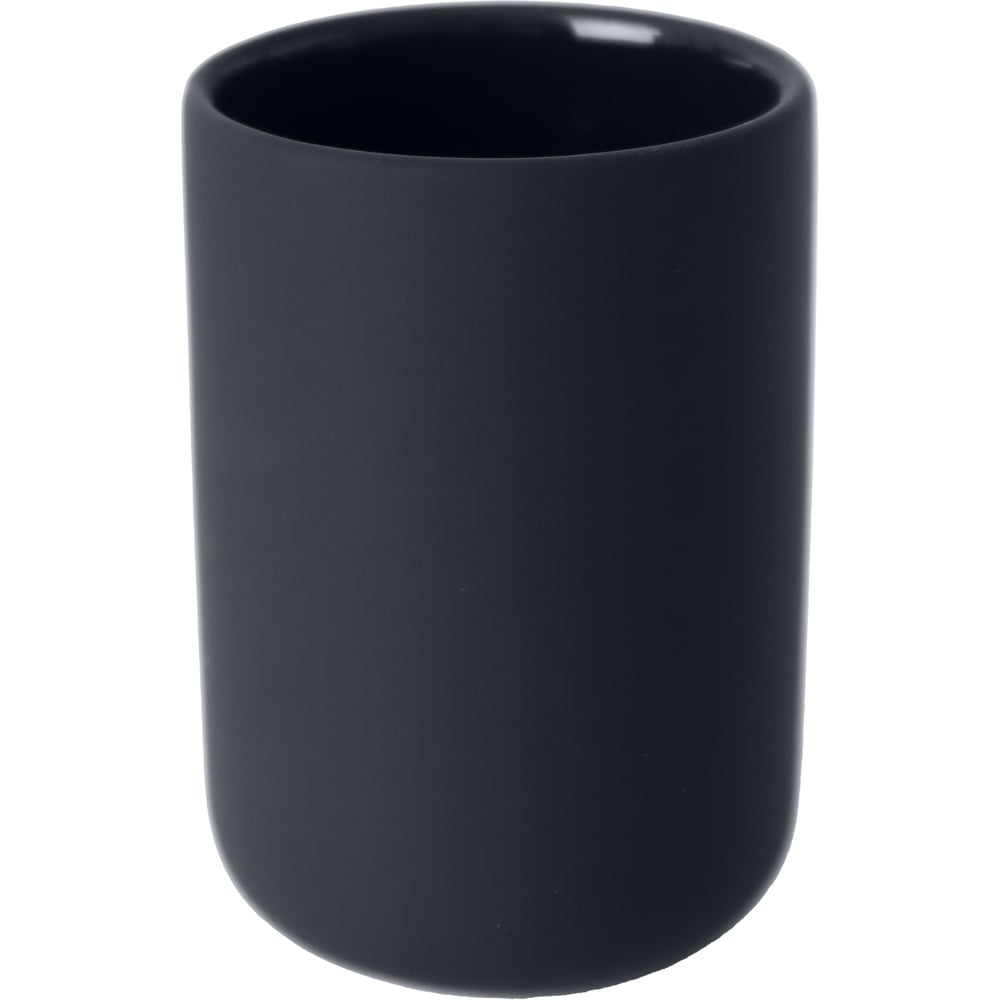 Изображение товара Стакан для зубных щеток настольный FORA FEEL, черный, керамика, FOR-FE044BL