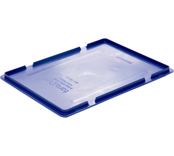 Изображение товара Крышка полимерная Тара.ру 400х300 для ящиков цв. синий 29423