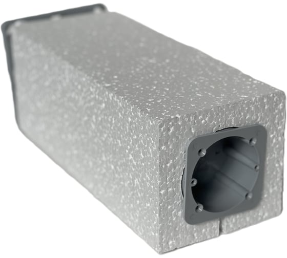 Изображение товара Фасадная установочная коробка KOPOS FMB 320 для утепленных и вентилируемых фасадов 74х74х320 мм FMB-320