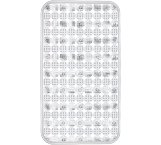 Изображение товара Коврик для ванной противоскользящий PRIMILA 70x36см Бусины прозрачный, ПВХ, присоски, 700366