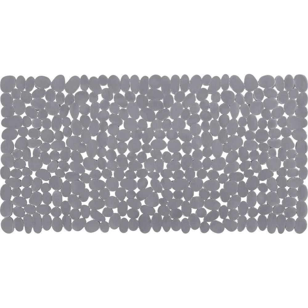 Изображение товара Коврик для ванной противоскользящий PRIMILA 70x36см Галька темно-серый, ПВХ, присоски, 700379