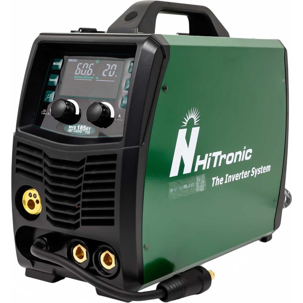 Изображение товара Инверторный сварочный аппарат HITRONIC MIG 185DT полупрофессиональный с цифровым дисплеем