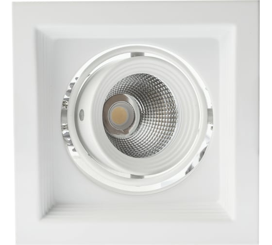 Изображение товара Карданный встраиваемый светильник ЭРА SKD113640KW09 9Вт 4000К 810Лм 130х130х100мм Б0049776