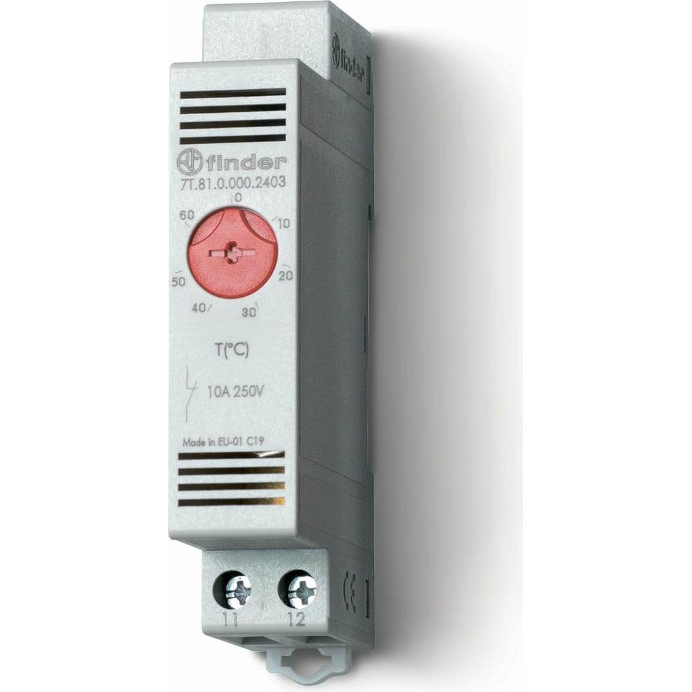 Модульный щитовой термостат Finder щитовой нагреватель finder
