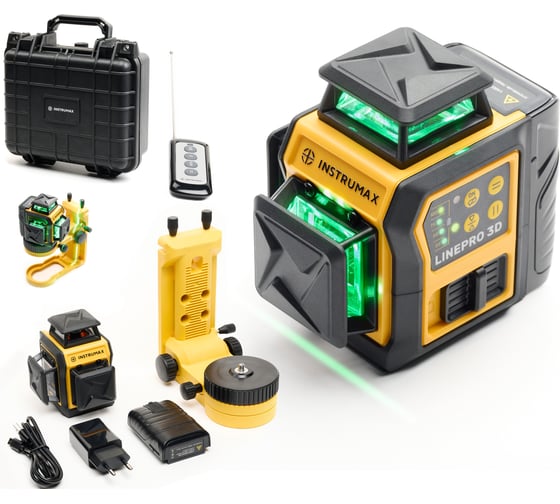 Изображение товара Профессиональный лазерный уровень INSTRUMAX LINEPRO 3D Professional SET IM0179