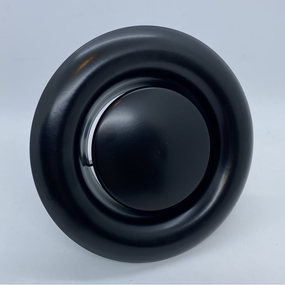 Изображение товара Вытяжной диффузор-анемостат DEC DVS125 REGA 125мм, черный, из оцинкованной стали DVS125 REGA Black