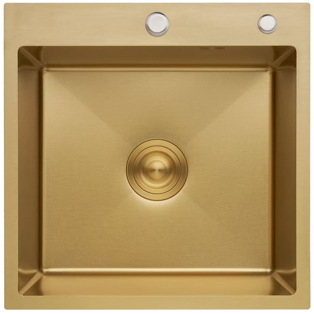 Изображение товара Кухонная мойка OUTE из нержавеющей стали 50x50 серебро PVD с сифоном