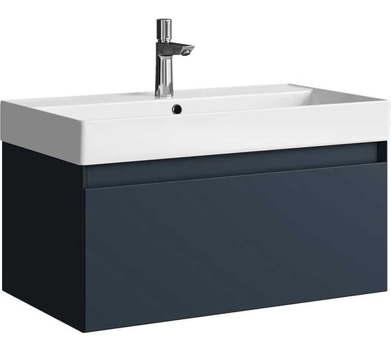 Изображение товара Тумба AQWELLA Geometria под умывальник, цвет серый, GE01081GRM