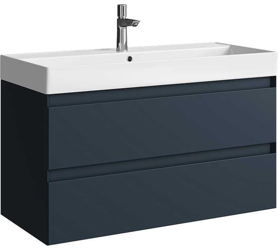 Изображение товара Тумба AQWELLA Geometria под умывальник, цвет серый, GE01102GRM