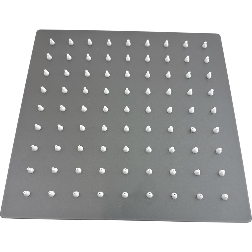 Изображение товара Тропическая потолочная душевая лейка OUTE квадрат 20 см графит с шарниром