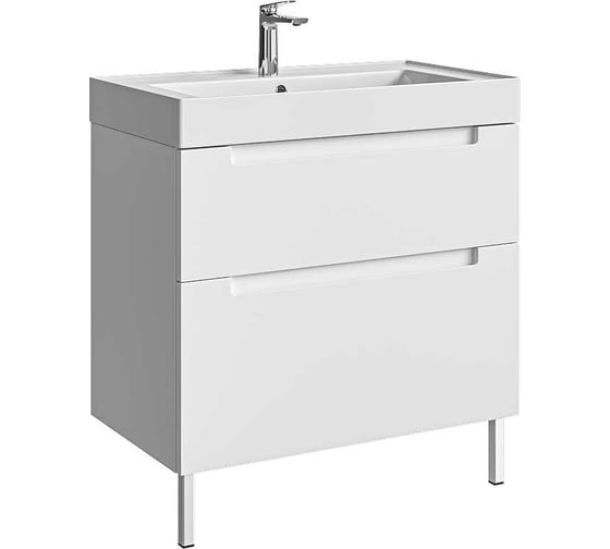 Изображение товара Тумба под умывальник AQWELLA Ванкувер цвет белый, VAN01082N