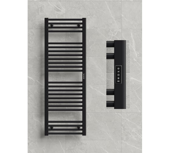 Изображение товара Полотенцесушитель бытовой электрический RIFAR D-LINE, арт.: , цвет Чёрный янтарь матовый, мощность 250 Вт DL-120-45-BM