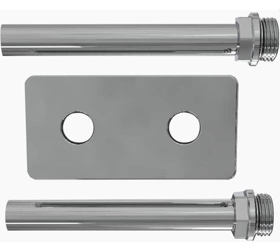 Изображение товара Комплект обжимных трубок VIVALDO DN15мм 1/2РН L110мм с двойным отражателем L100мм W50мм H15ммм, хром DRP-CR