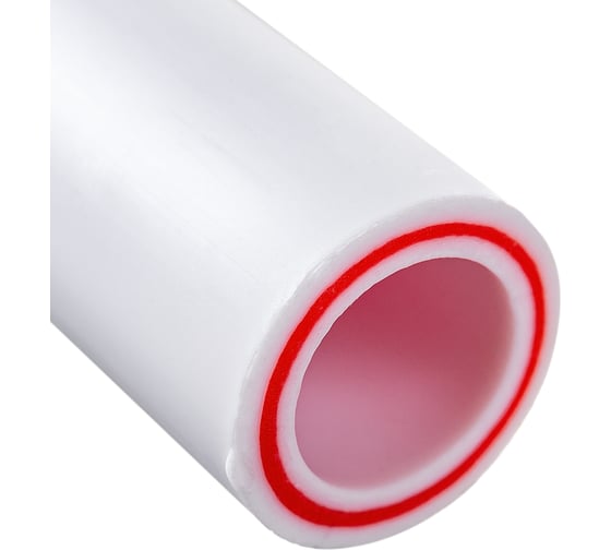 Изображение товара Труба Gigant PP-R белая, армированная стекловолокном SDR 6 (PN25) 25x4.2 мм, 2 м GSG-8