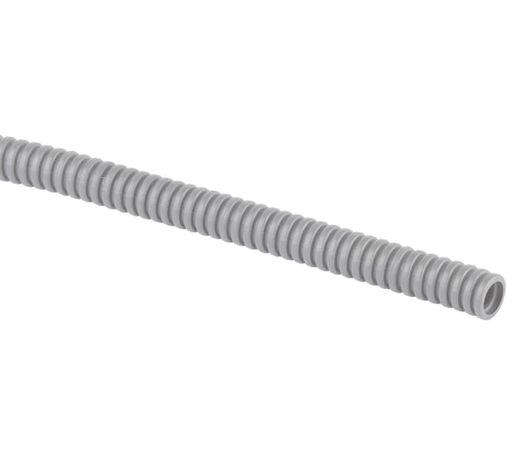 Изображение товара Труба гофрированная ЭРА ПВХ SIMPLE GOFR-25-25-PVС-SIMPLE серая 25мм с зондом 25м Б0070290
