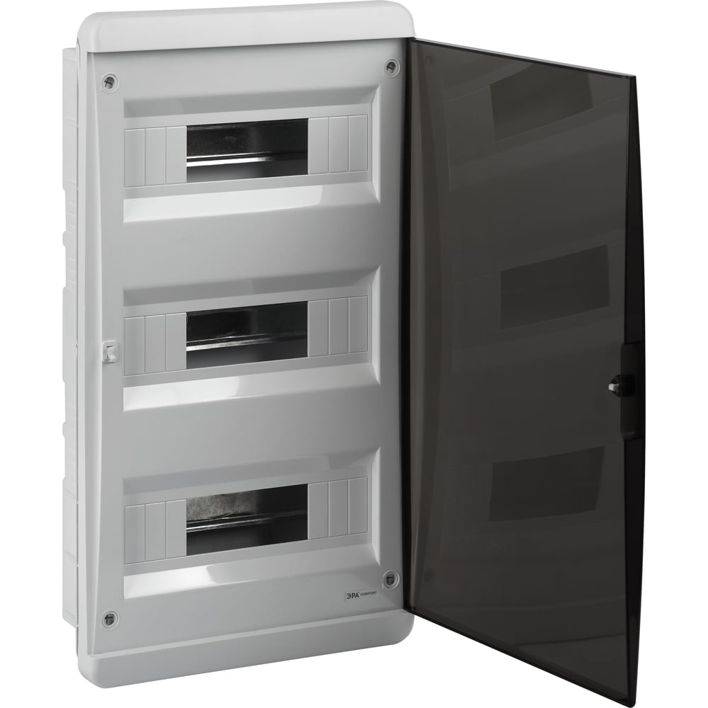 Изображение товара Корпус ЭРА пластиковый встраиваемый COMFORT ЩРВ-П-36 IP40 прозрачная крышка белый Б0067241