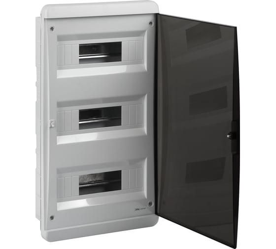 Изображение товара Корпус ЭРА пластиковый встраиваемый COMFORT ЩРВ-П-36 IP40 прозрачная крышка белый Б0067241